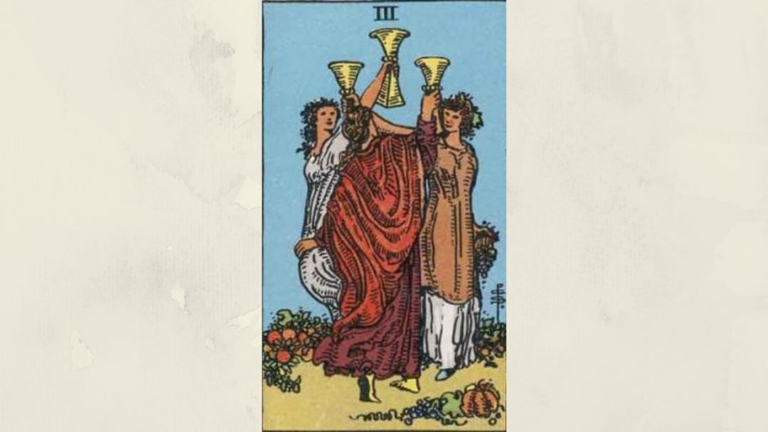 Rider Waite Three Of Cups Tarot Card Meanings And Attributions