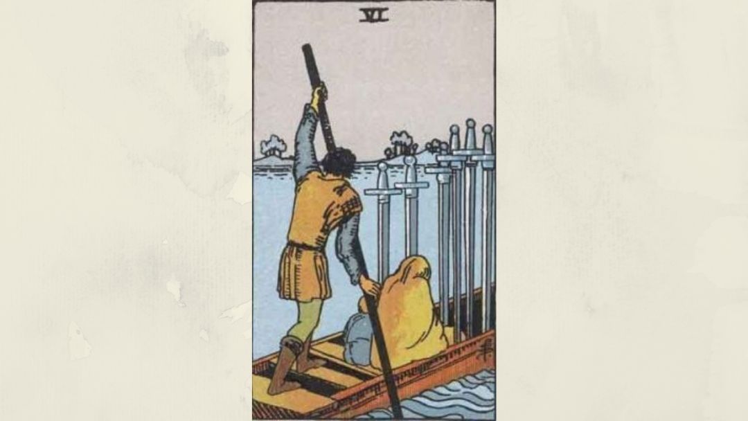 6 of Swords – Rider-Waite