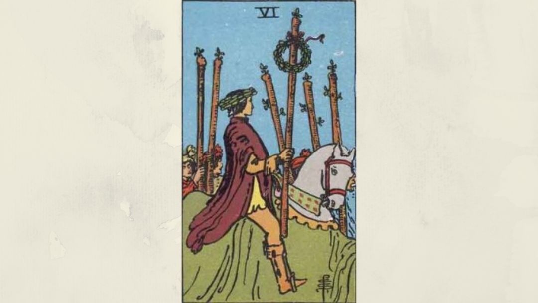 6 of Wands – Rider-Waite