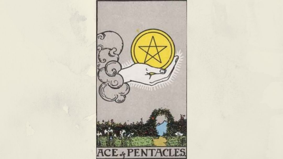 Ace of Pentacles – Rider-Waite