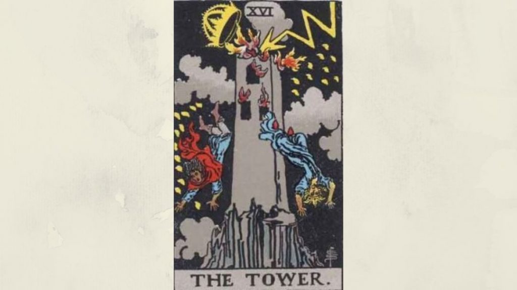 16 The Tower - Rider-Waite Major Arcana