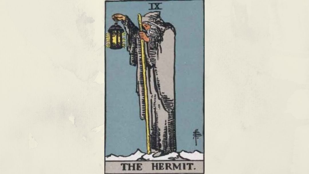 9 The Hermit – Rider-Waite