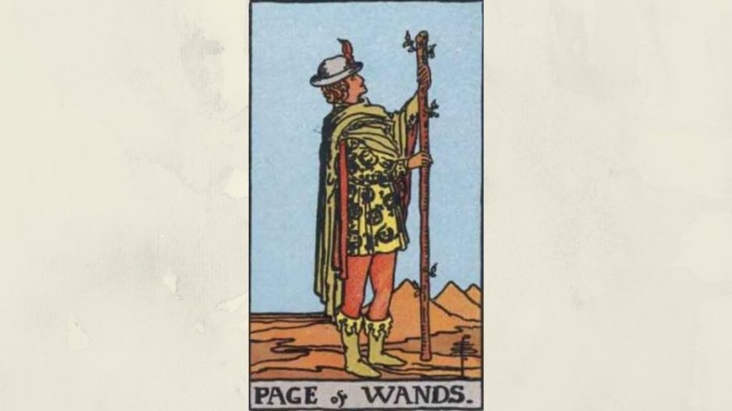 Page of Wands - Rider-Waite Court Card