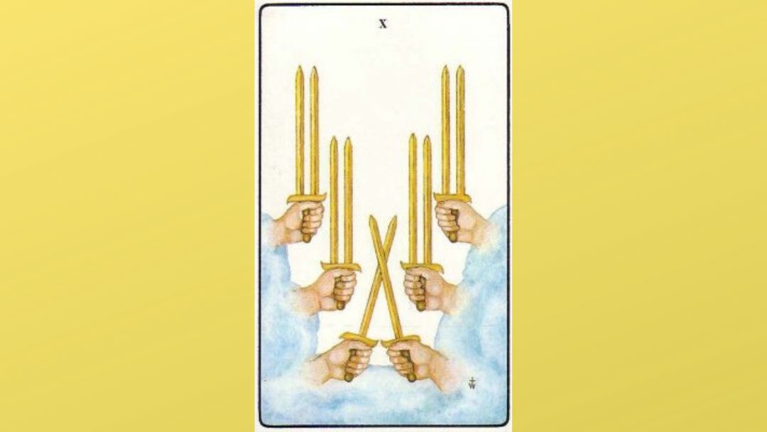 Lord of Ruin – 10 of Swords – Golden Dawn