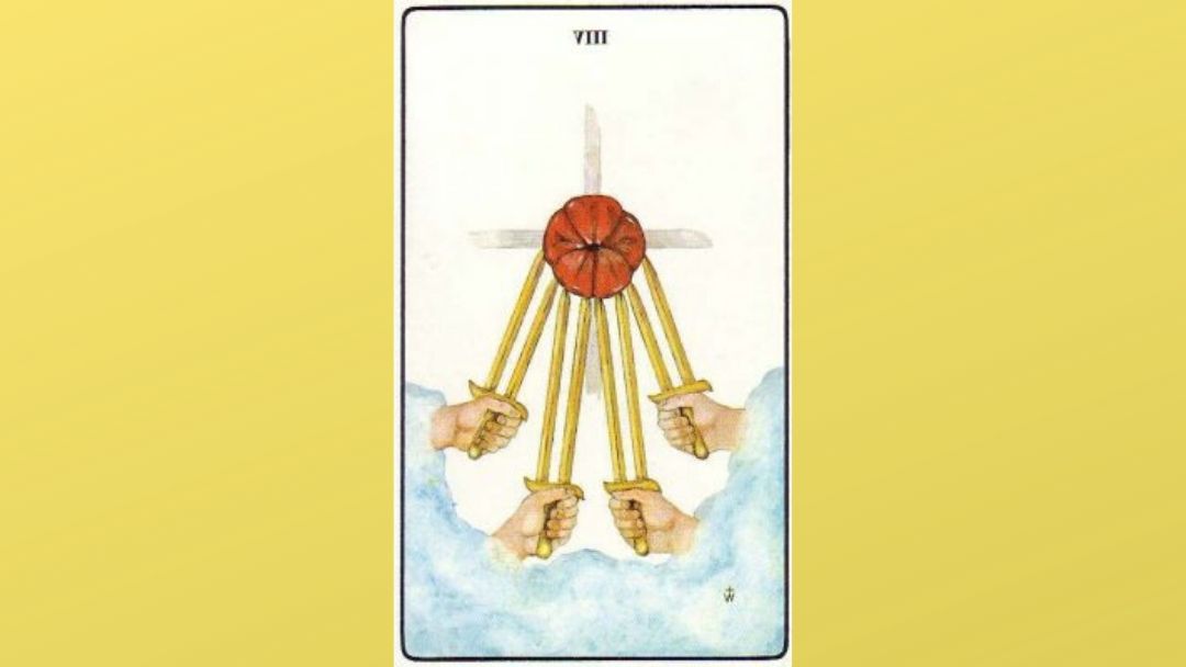 Lord of Shortened Force – 8 of Swords – Golden Dawn